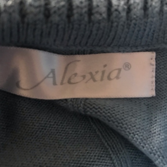 Alexia Light Blue Poncho/Cape- Size M/L - Picture 8 of 12